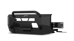 Toyota Tundra Front Winch Bumper - Body Armor 4x4 - High Clearance with Bolt-On Bull Bar - Light Texture Black - `14-`21